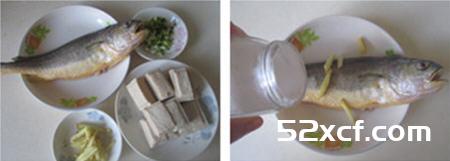 黄鱼焖豆腐的做法