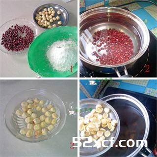 红豆莲子汤圆的做法
