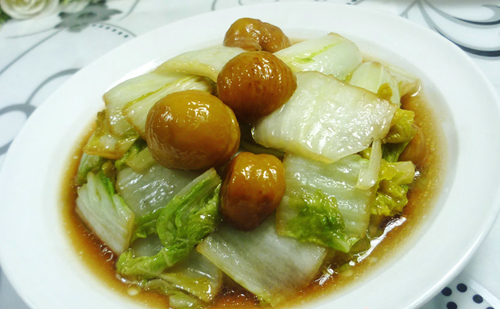 板栗炒娃娃菜的做法