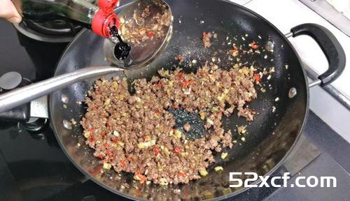 湖南香菜炒牛肉末的做法