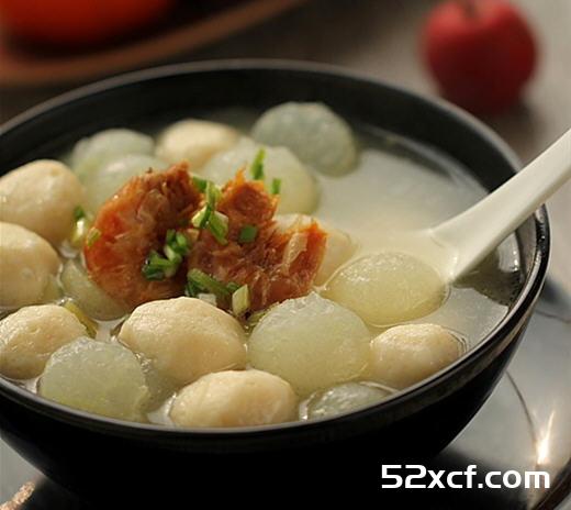 虾仁冬瓜鱼丸汤的做法