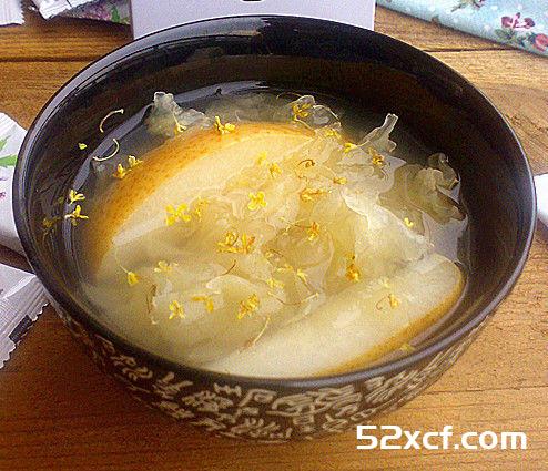 蜂蜜桂花双雪羹的做法