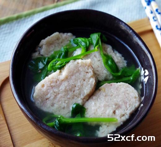 豌豆尖圆子汤的做法