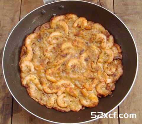 黄金鲜虾饼的做法