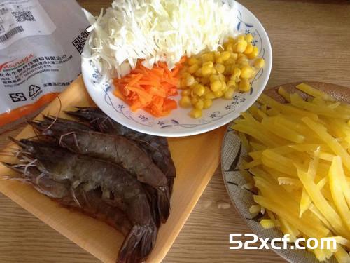 鲜虾地瓜煎饼的做法教