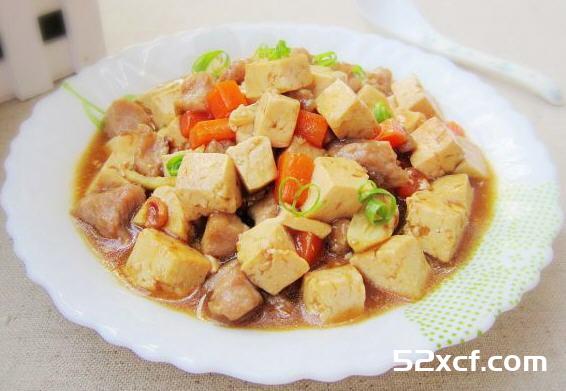 酸梅酱烧老豆腐的做法