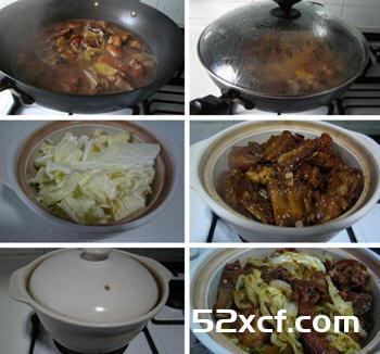 白菜羊排煲的做法
