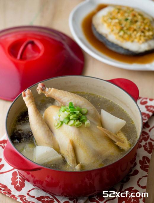 山药红枣糯米鸡汤的做法