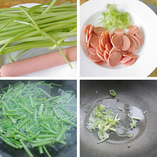 芹菜炒火腿片的做法