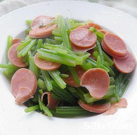 芹菜炒火腿片的做法