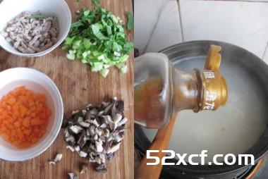 杂蔬瘦肉粥的做法