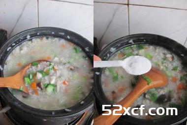 杂蔬瘦肉粥的做法