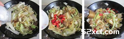 包菜肉丝炒豆丝的做法