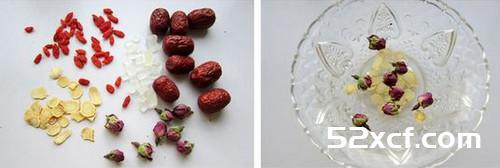 西洋参玫瑰花茶的做法