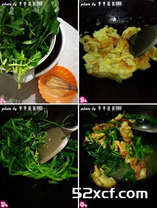 菠菜炒鸡蛋的做法