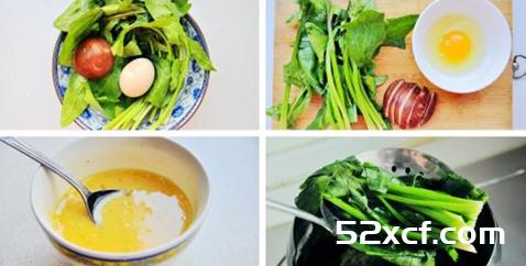 菠菜香菇蛋卷的做法