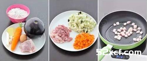 茄子肉丁手擀面的做法