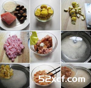 板栗瘦肉粥的做法
