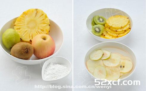 香甜烤水果片的做法