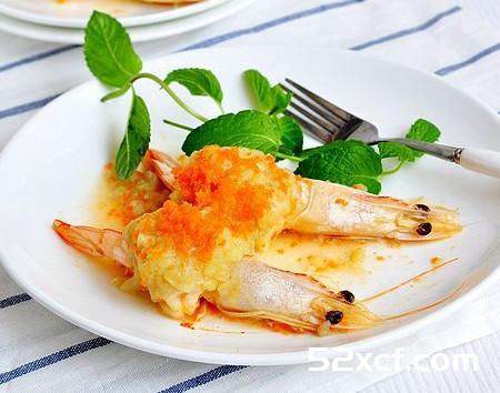土豆泥蒸虾的做法