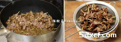 香辣牙签牛肉的做法