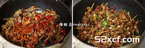 香辣牙签牛肉的做法