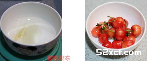 樱桃果冻的做法