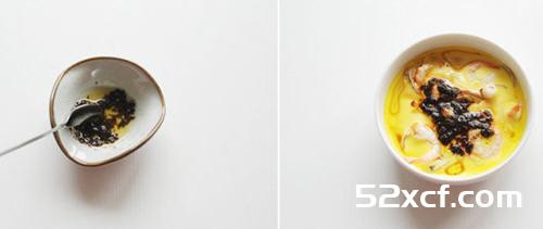 松露酱配海鲜蒸蛋的做法