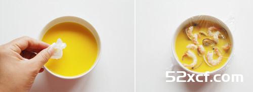 松露酱配海鲜蒸蛋的做法