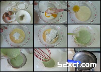 猕猴桃绿茶班戟的做法