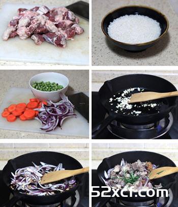 迷迭香牛肉烩饭的做法