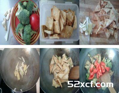 西兰花炒豆腐的做法