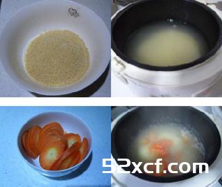 胡萝卜小米粥的做法
