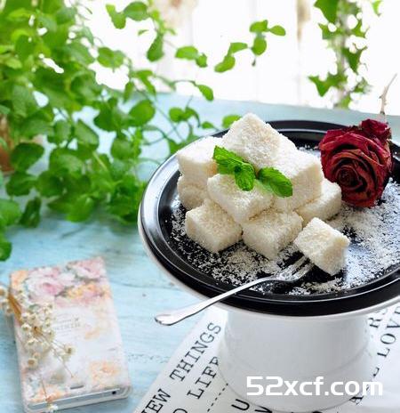 豆浆椰丝小方的做法