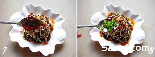 双浇头金针木耳丝的做法