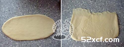 四股辫子圣诞花环面包的做法