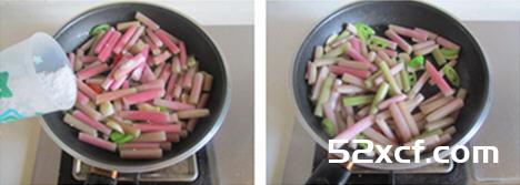 双椒炒鸡头苞梗的做法