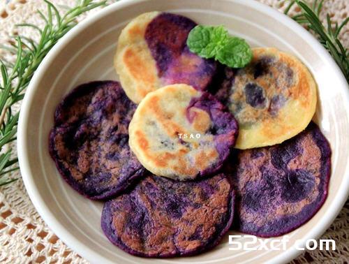 双色地瓜煎饼的做法