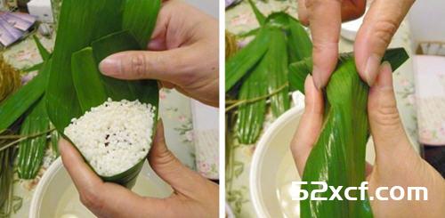 干贝香菇绿豆大肉粽的做法