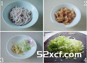 鸡丝白菜炒红米线怎么做