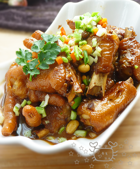 红烧黄豆鸡脚的做法