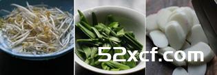 绿豆芽炒年糕的做法