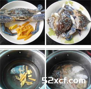 萝卜干花蟹汤的做法