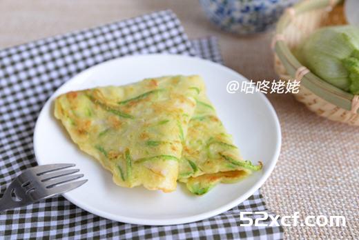 西葫芦鲍菇蛋饼的做法