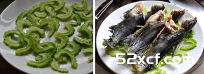 苦瓜蒸黄颡鱼的做法