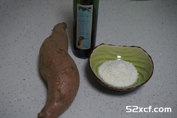 不加糖的椰香红薯条做法