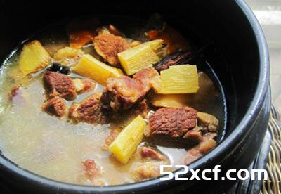 甘蔗炖羊肉的做法教