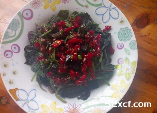 凉拌红苋菜的做法