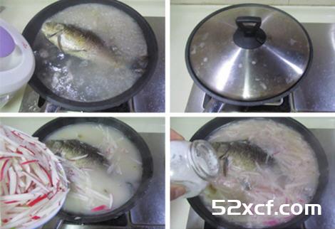 鲫鱼萝卜丝汤的做法
