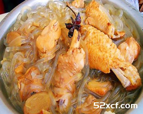 鸡肉炖粉条的做法